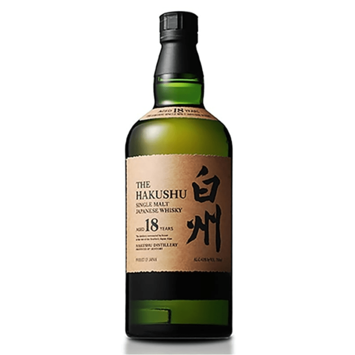Hakushu 18 Year Old Japanese Whisky 750ml