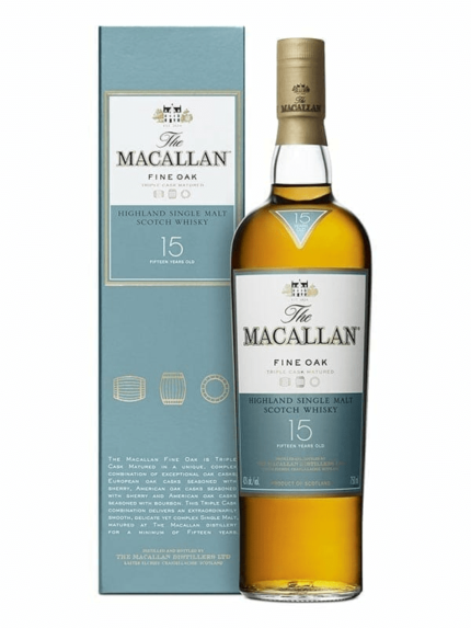 Macallan Fine Oak 15 Years Scotch 750ml