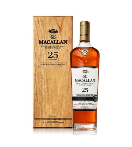 Buy Macallan’s Sherry Oak 25 Year 2019 Release Scotch Whiskey 750ml Online
